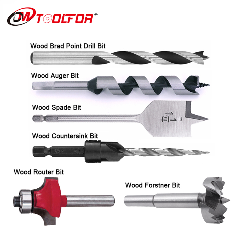 8 Pcs Round Tube Type Wood Plug Hole Cutter Drill Bit Sets