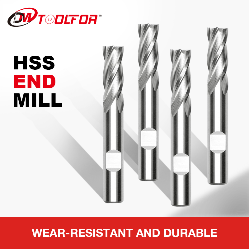 DM ผลิต Outlet ดอกเอ็นมิลล์ 6 มม. ดอกสว่านและดอกเอ็นมิลล์ Sharpener Hss End Mills