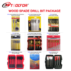 เปลี่ยนอย่างรวดเร็ว Hex Shank Tri-Point Paddle Flat Wood Spade Drill Bit สำหรับการเจาะไม้ที่สะอาดและรวดเร็ว Trishula ทำงาน