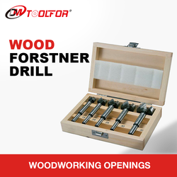 DMtools Round Shank Woodworking Drilling Tool Hole Cutter Wood Drill Bits Forstner Drill Bit Set