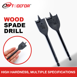 เปลี่ยนอย่างรวดเร็ว Hex Shank Tri-Point Paddle Flat Wood Spade Drill Bit สำหรับการเจาะไม้ที่สะอาดและรวดเร็ว Trishula ทำงาน